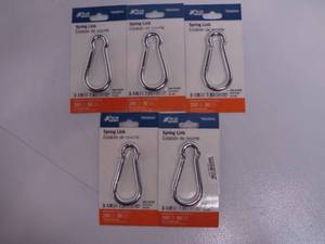 lot 76 image: Blue Hawk Zinc-Plated Spring Link