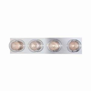 lot 242 image: HDC Ashton 4-Light Chrome Vanity Li...