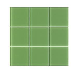 lot 252 image: VitraArt Tranquil Lime 4 in. x 4 in...