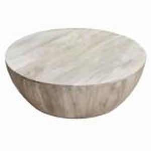 lot 258 image: Light Brown Mango Wood Coffee Table...