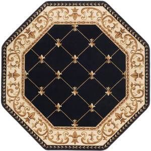 lot 284 image: Tayse Rugs Sensation Black 5 ft. x ...