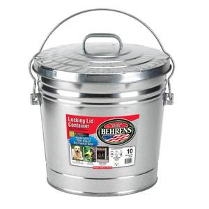 lot 292 image: 10 Gal. 15 in. H x 16 in. Dia Garba...