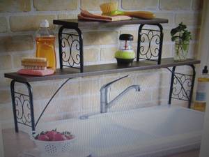 lot 3 image: Swirl Over-The-Sink Shelf open box ...