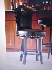 lot 7 image: Nailhead Stool open box Retail $149...
