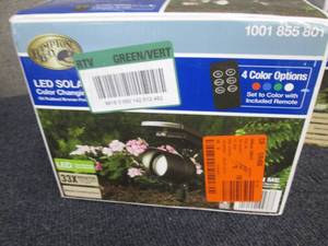 lot 162 image: 2 Solar LED Spotlights by Hampton B...