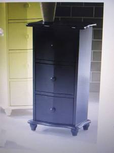 lot 31 image: 3-Drawer Cabinet open box Retail $9...