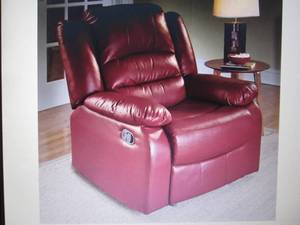 lot 45 image: Overstuffed Recliner open box Retai...