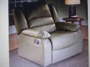 lot 54 image: Overstuffed Recliner open box Retai...