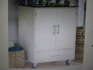 lot 78 image: Chevron Cabinet open box Retail $25...