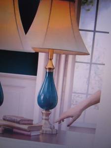 lot 82 image: Touch Table Lamp with extra shade R...