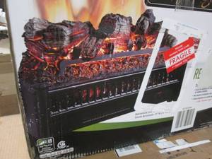 lot 90 image: Electric Fireplace Insert only , op...