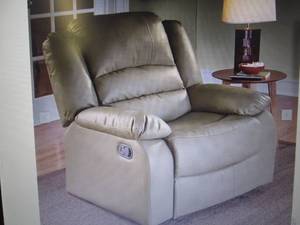 lot 101 image: Overstuffed Recliner open box Retai...