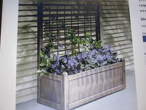 lot 120 image: Large Trellis Planter open box Reta...