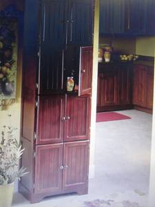 lot 123 image: 8 Door Wall Cabinet open box Retail...