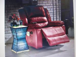 lot 127 image: Overstuffed Recliner with Massage o...