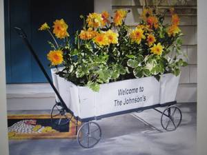 lot 145 image: Personalized Wood Wagon open box, p...