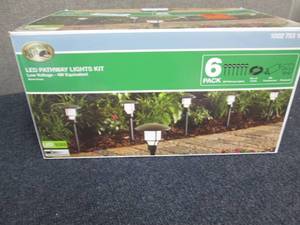 lot 154 image: Low Voltage Black Outdoor Integrate...