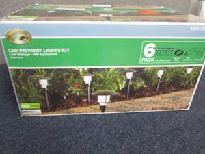 lot 155 image: Low Voltage Black Outdoor Integrate...