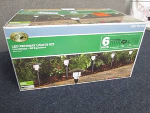 lot 156 image: Low Voltage Black Outdoor Integrate...