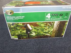 lot 163 image: Low Voltage Black Outdoor Integrate...