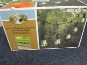 lot 168 image: 24 ft. 12-Light Filament LED String...