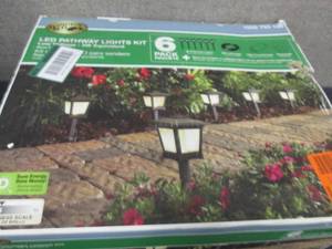 lot 172 image: Low Voltage Black Outdoor Integrate...