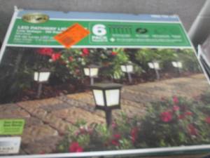 lot 174 image: Low Voltage Black Outdoor Integrate...