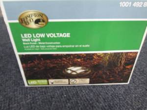 lot 186 image: Low-Voltage Black Outdoor Integrate...