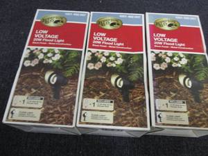 lot 189 image: 3 Low-Voltage 20-Watt (Bi-Pin) Blac...