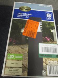 lot 192 image: Solar Black Outdoor Integrated LED ...