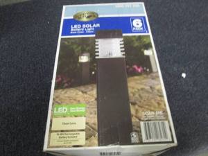 lot 193 image: Solar Black Outdoor Integrated LED ...