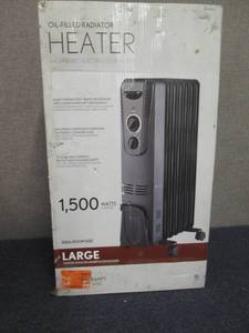 lot 201 image: Intertek Oil Fillled Radiator Heate...