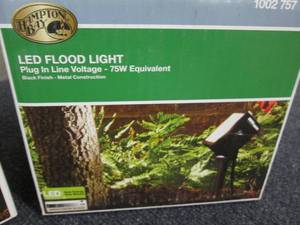 lot 215 image: 2 LED Flood Lights by Hampton Bay o...