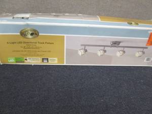 lot 233 image: 4-Light Pewter Integrated LED Track...