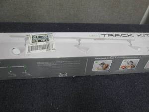 lot 240 image: Step Baffle 44.5 in. 3-Light White ...