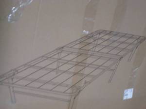 lot 261 image: Weekender Twin Metal Bed Frame open...