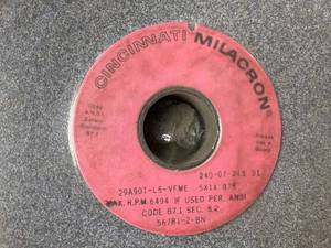 lot 28 image: Cincinnati Milacron Grinding Wheels (5)