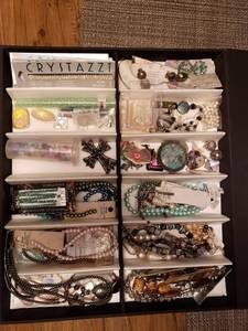 Lot Of Assorted Beads & Findings For Jewelry Making (Includes The Case)