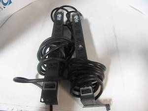 lot 14 image: Lot of 2 Tripplite Power Strips wrackmounts
