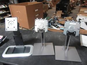 lot 94 image: Lot of 3 Computer Monitor Stands