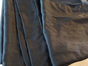 Pair of Black 30 x 84 Curtains....