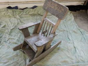 Wood Childs Rocking Chair...