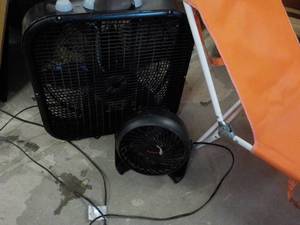 Chaise and 2 Fans...