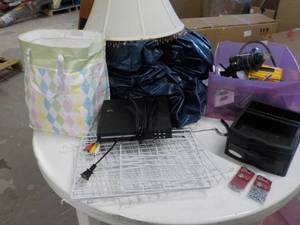 Air Mattress, Lamp Shade, Tools, DV...