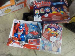 Playskool Heros and Pie Face Game...