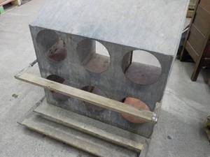 Galvanized Chicken Nester 33 x 15 x...