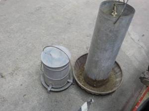 2 Galvanized Waters 27 x 14 tall...