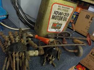 Motor Oil Can and Variety of Tools...