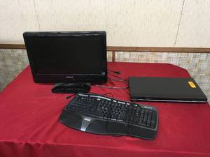 Sony DVD Player, Microsoft Keyboard, Phillips 19 In. LCD TV