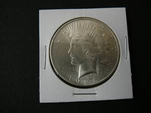 lot 3 image: 1925 Peace Silver Dollar